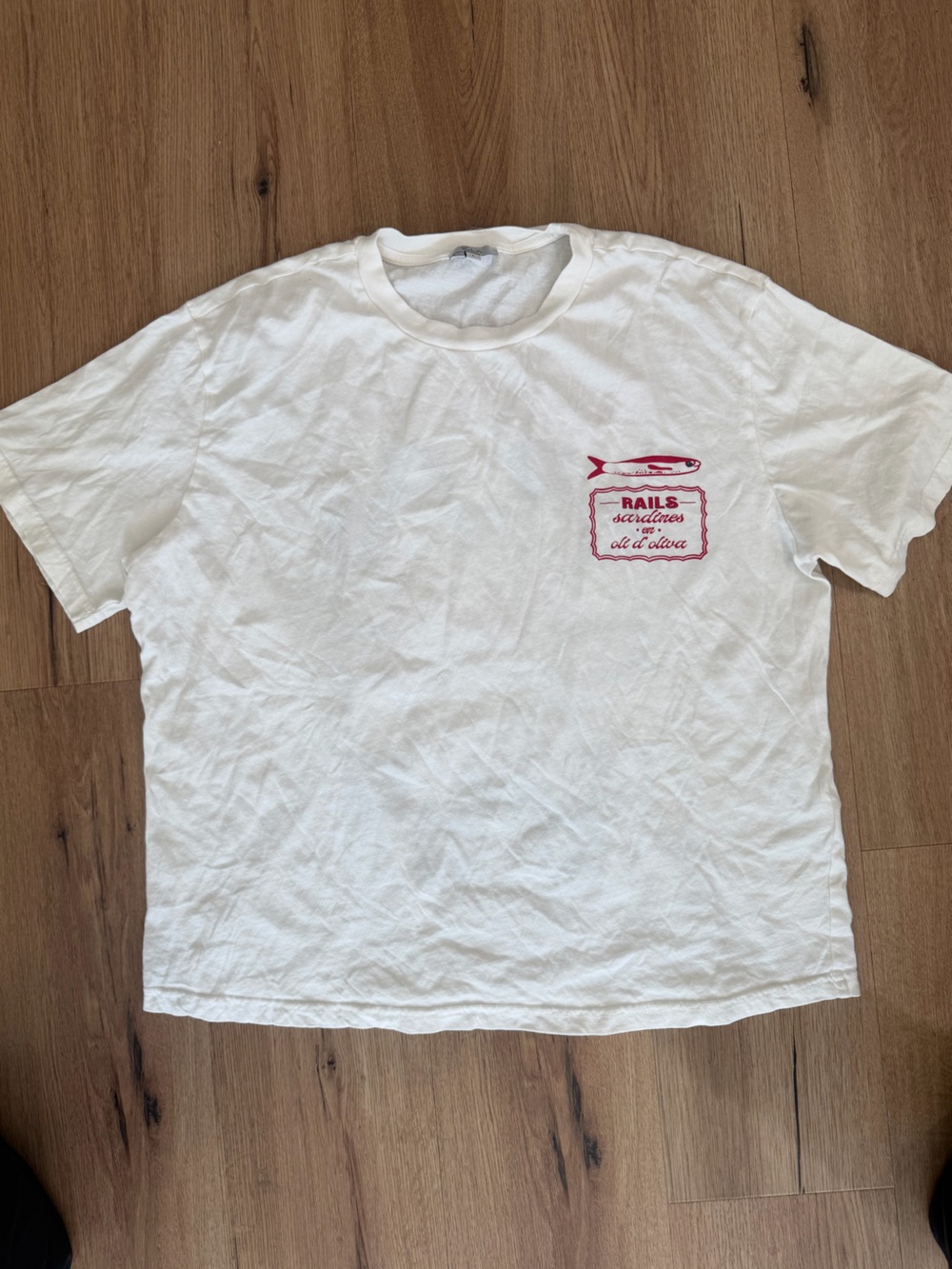 Rails Souvenir T-Shirt Sardines Graphic